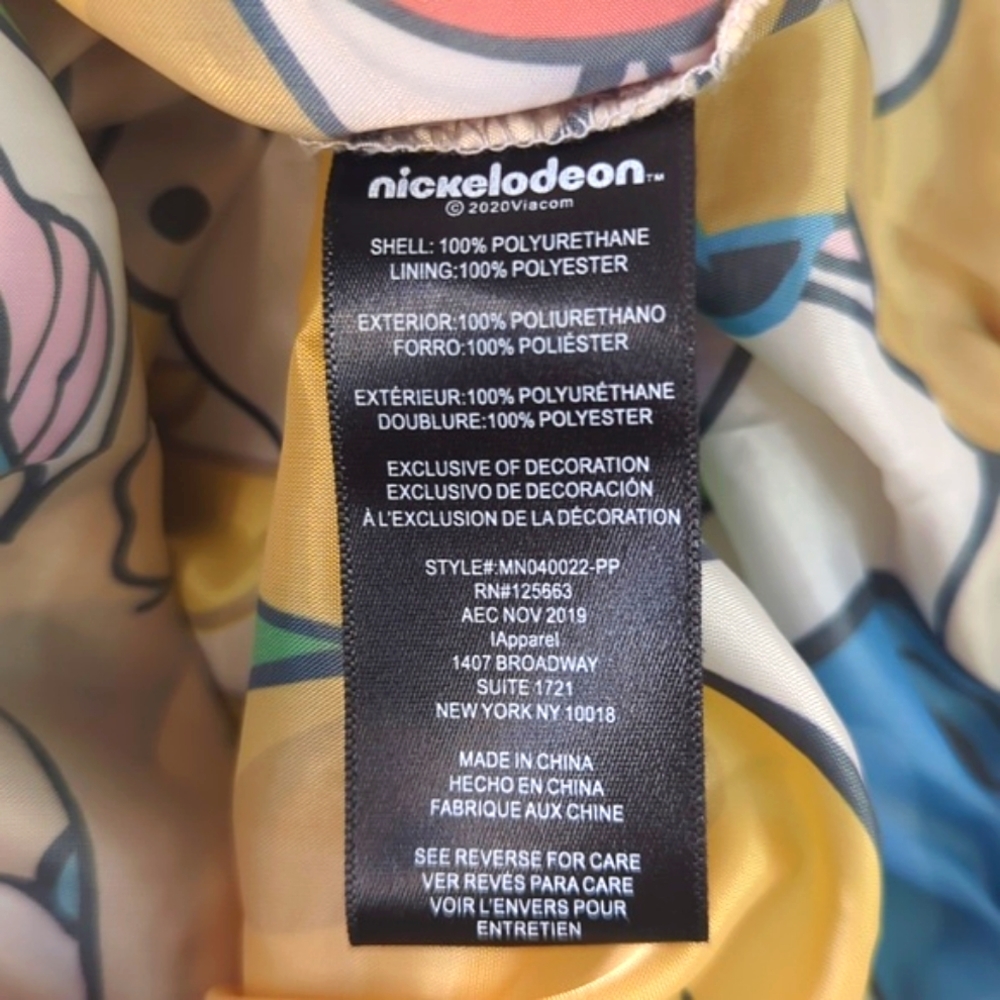 Members Only Translucent Nickelodeon Print Pullover Jacket Size XL - Picture 16 of 16